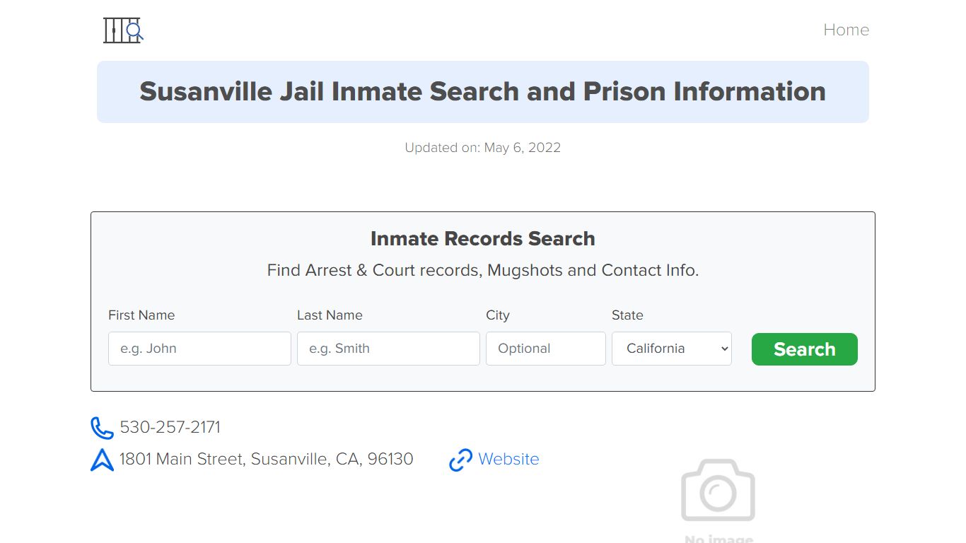 Susanville Jail Inmate Search, Visitation, Phone no ...